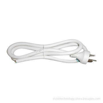 White, SAA, RoHS Directive-compliant AC Power Cord for Australian, PVC Jacket